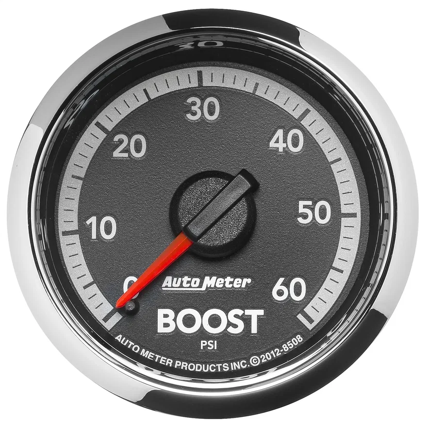 AutoMeter 8508, GAUGE; BOOST; 2 1/16in.; 60PSI; MECHANICAL; RAM GEN 4 FACTORY MATCH