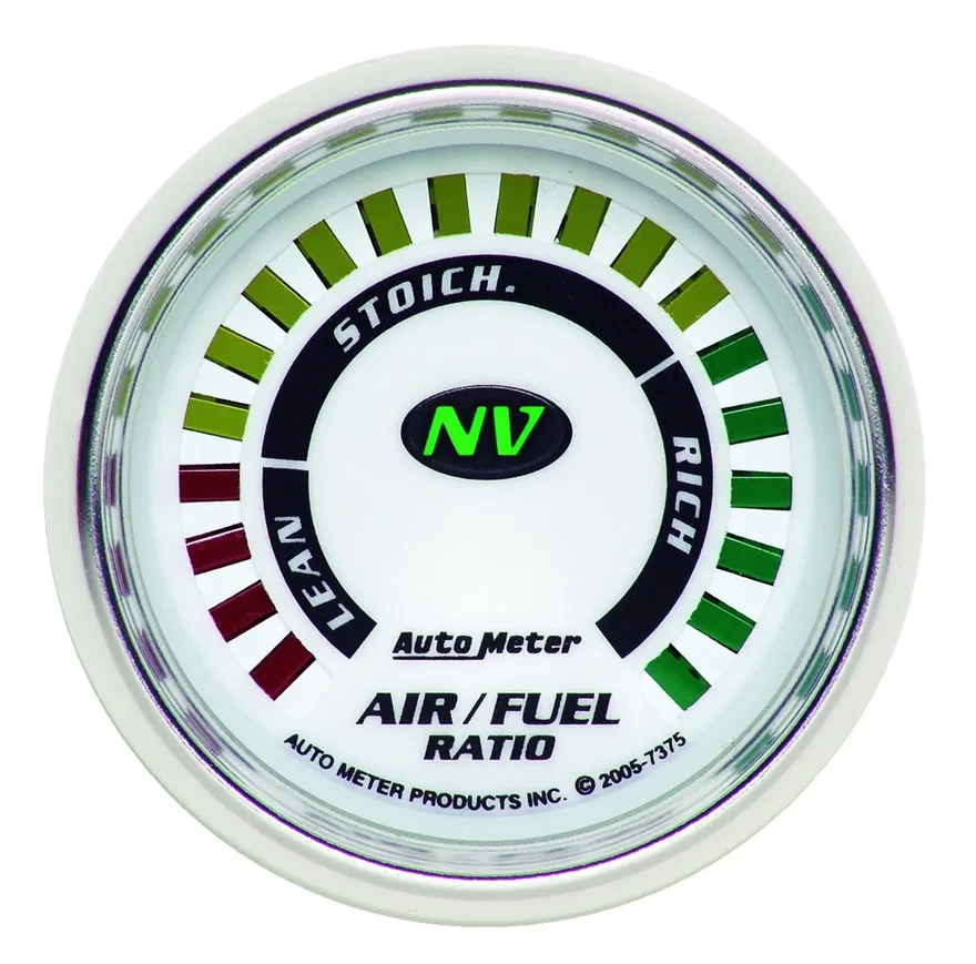 AutoMeter 7375, GAUGE; AIR/FUEL RATIO-NARROWBAND; 2 1/16in.; LEAN-RICH; LED ARRAY; NV