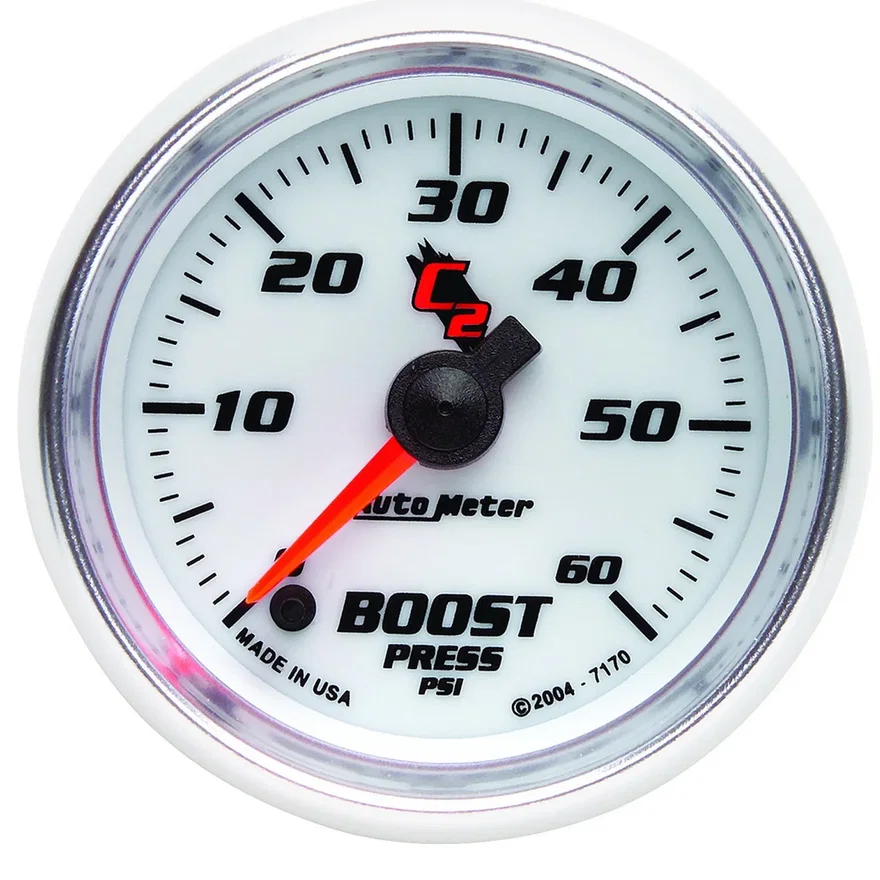 AutoMeter 7170, GAUGE; BOOST; 2 1/16in.; 60PSI; DIGITAL STEPPER MOTOR; C2