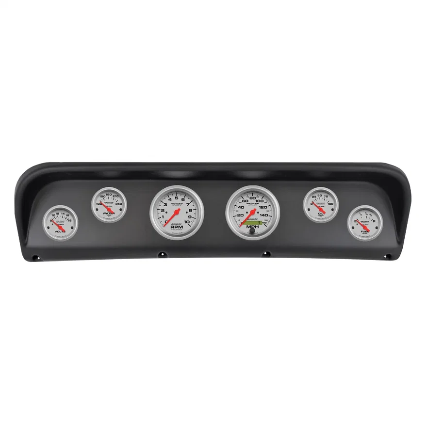 AutoMeter 2938-13, DIRECT FIT DASH KIT; (3 3/8in. X2; 2 1/16in. X4); FORD F100 67-72; ULTRA-LITE