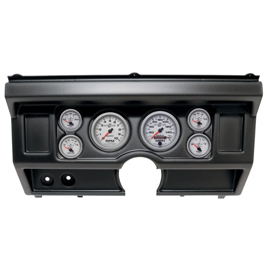 AutoMeter 2918-14, DIRECT FIT DASH KIT; (3 3/8in. X2; 2 1/16in. X4); FORD TRUCK NO AC 80-86; ULTRA-