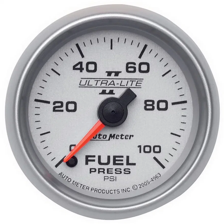 AutoMeter 4963, GAUGE; FUEL PRESSURE; 2 1/16in.; 100PSI; DIGITAL STEPPER MOTOR; ULTRA-LITE II