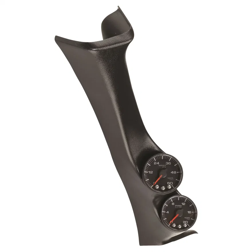 AutoMeter P72011, DIESEL GAUGE KIT; A-PILLAR; FORD 08-10; BOOST/EGT; 60PSI/2000deg.F; BLK; SPEK-PR