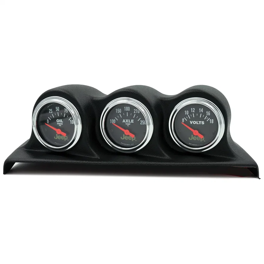 GAUGE KIT; 3 PC; 07-10; OIL PSI/AXLE TEMP/VOLT for 2007-2010 Jeep Wrangler JK