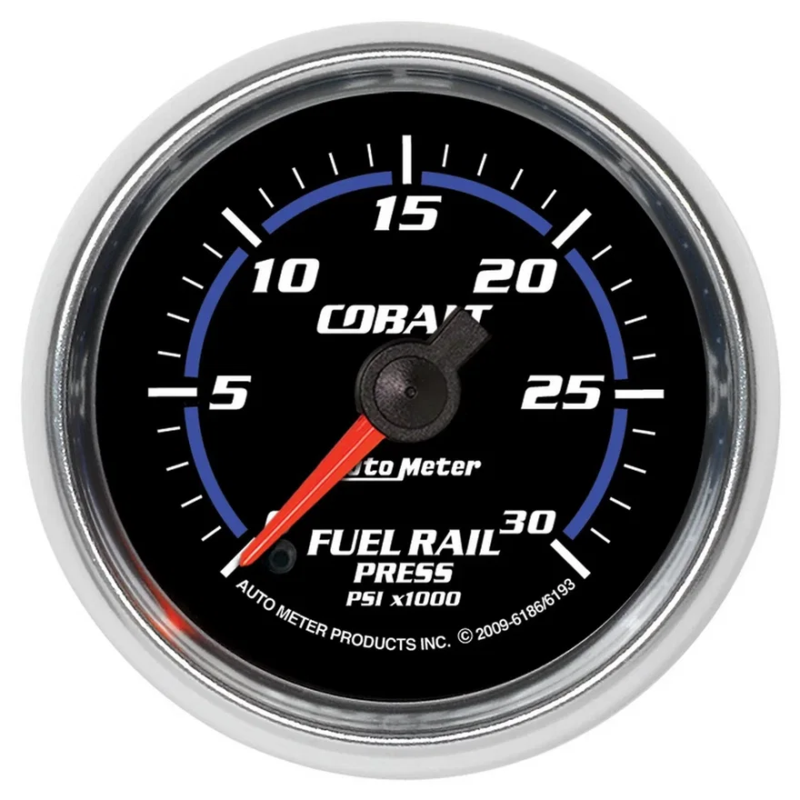AutoMeter 6193, GAUGE; RAIL PRESSURE (RAM 6.7L); 2 1/16in.; 30KPSI; DIGITAL STEPPER MOTOR; COBAL