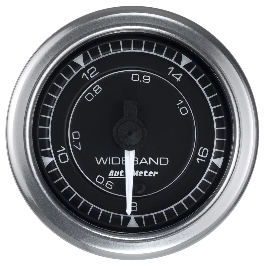 AutoMeter 8170, GAUGE; AIR/FUEL RATIO-WIDEBAND; ANALOG; 2 1/16in.; 8:1-18:1; STEPPER MOTOR; CHRO