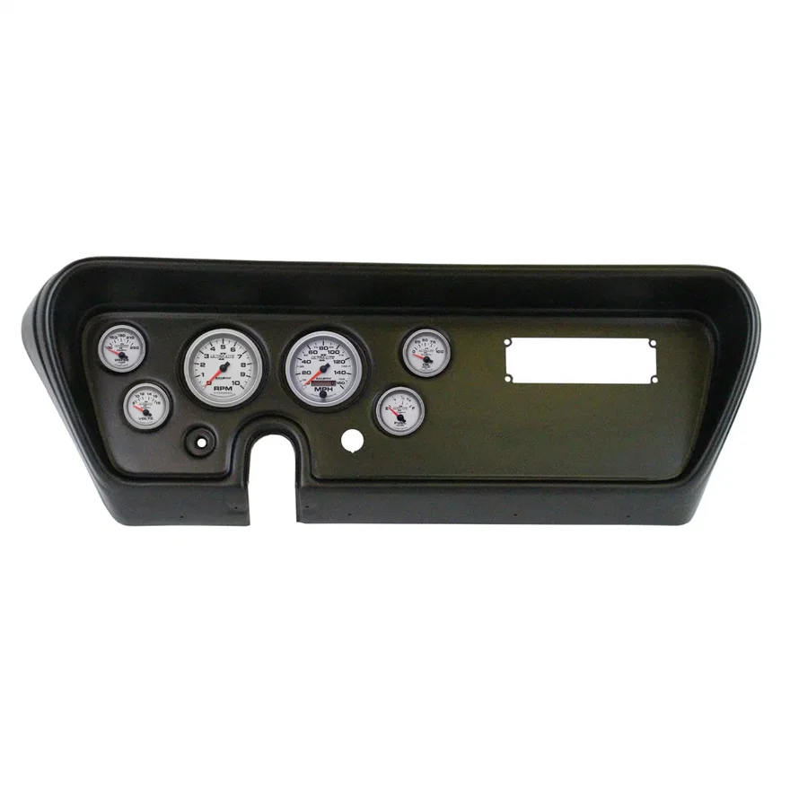 AutoMeter 2111-14, DIRECT FIT DASH KIT; (3 3/8in. X2; 2 1/16in. X4); PONTIAC GTO 66; ULTRA-LITE II