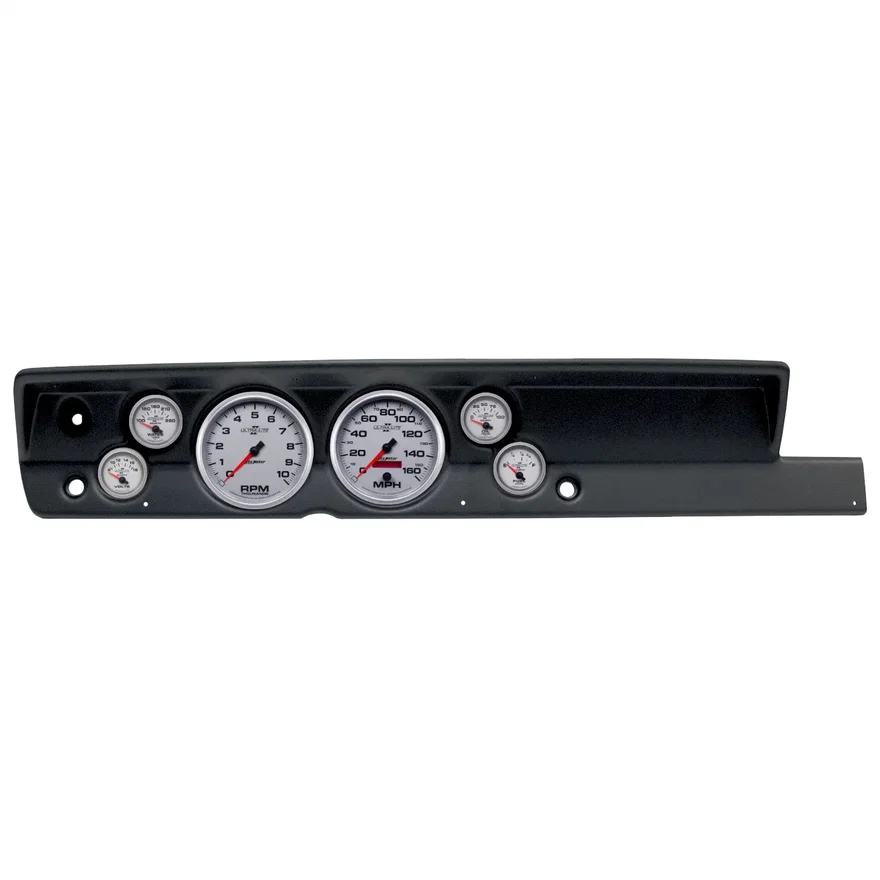 AutoMeter 2117-14, DIRECT FIT DASH KIT; (5in. X2; 2 1/16in. X4); PLYM CUDA NO HEAT 67-69; ULTRA-LIT for Plymouth Barracuda
