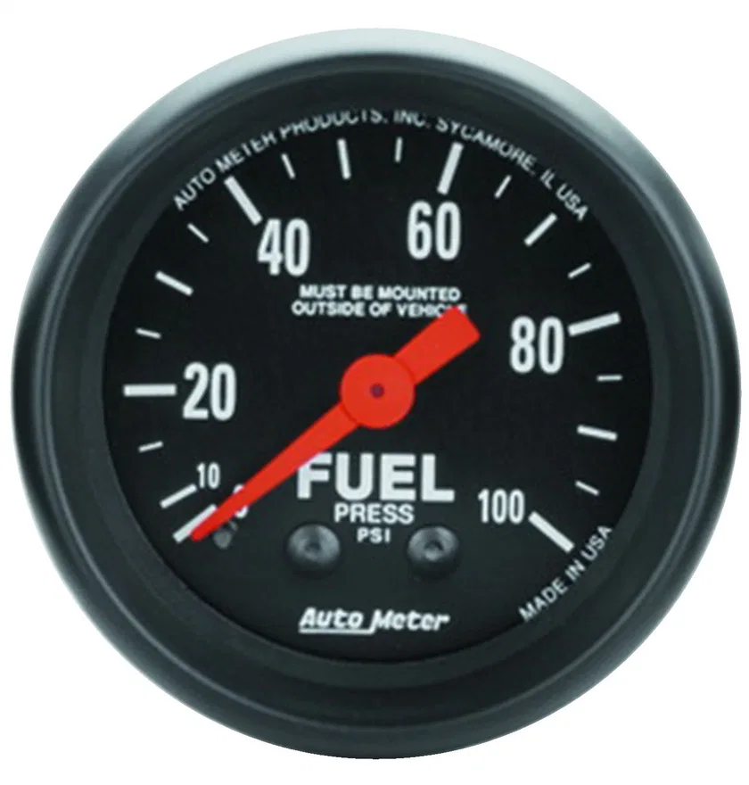 AutoMeter 2612, GAUGE; FUEL PRESS; 2 1/16in.; 100PSI; MECHANICAL; Z-SERIES