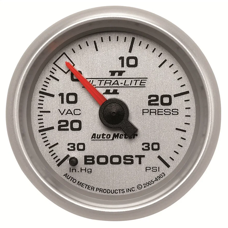 AutoMeter 4903, GAUGE; VAC/BOOST; 2 1/16in.; 30INHG-30PSI; MECHANICAL; ULTRA-LITE II