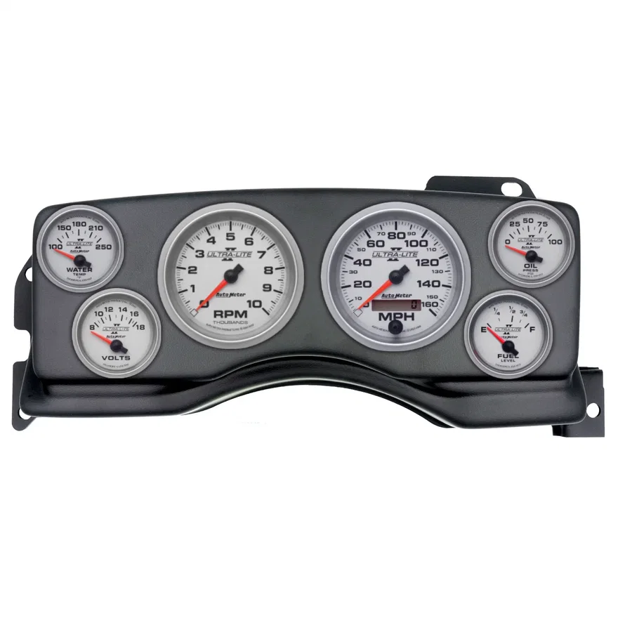 AutoMeter 2927-14, DIRECT FIT DASH KIT; (3 3/8in. X2; 2 1/16in. X4); FORD MUSTANG 90-93; ULTRA-LITE