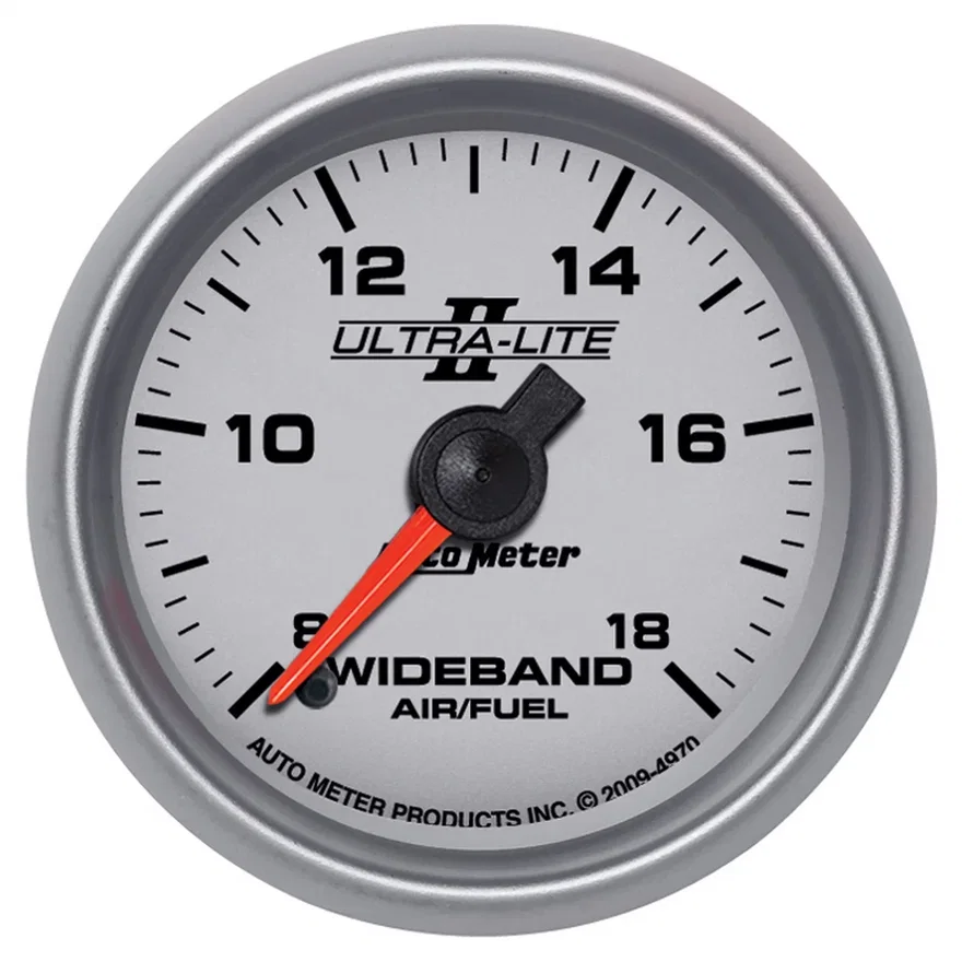 AutoMeter 4970, GAUGE; AIR/FUEL RATIO-WIDEBAND; ANALOG; 2 1/16in.; 8:1-18:1; STEPPER MOTOR; UL I