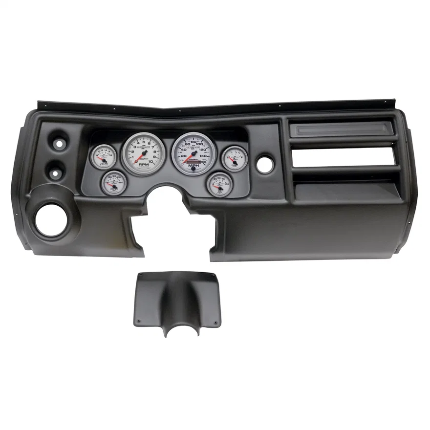 AutoMeter 2902-14, DIRECT FIT DASH KIT; (3 3/8in. X2; 2 1/16in. X4); CHEVY CHEVELLE VENT 68; ULTRA-