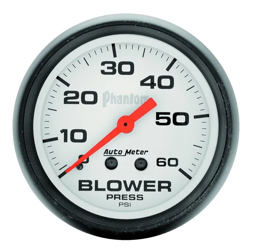 AutoMeter 5802, GAUGE; BOOST; 2 5/8in.; 60PSI; MECHANICAL; PHANTOM