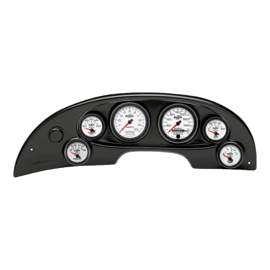 DIRECT FIT DASH KIT; (3 3/8in. X2; 2 1/16in. X4); PHANTOM II for 1994-2004 Ford Mustang