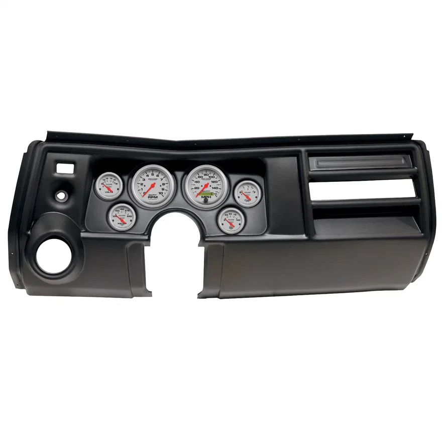 AutoMeter 2909-13, DIRECT FIT DASH KIT; (3 3/8in. X2; 2 1/16in. X4); CHEVY CHEVELLE VENT 69; ULTRA-