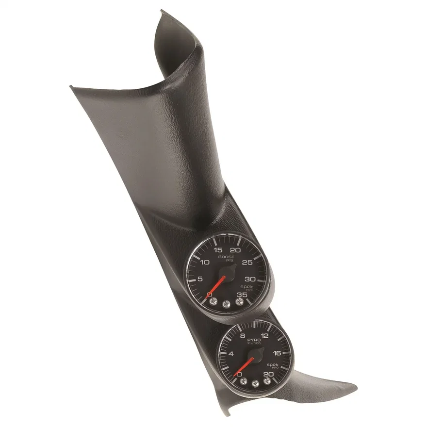 AutoMeter P72021, DIESEL GAUGE KIT; A-PILLAR W/SPKR; GM 01-07; BOOST/EGT; 35PSI/2Kdeg.F; BLK; SPEK