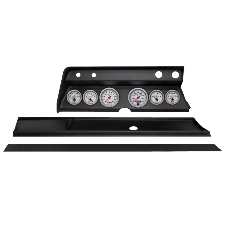 AutoMeter 2931-14, DIRECT FIT DASH KIT; (3 3/8in. X2; 2 1/16in. X4); CHEVY CHEVELLE 66; ULTRA-LITE