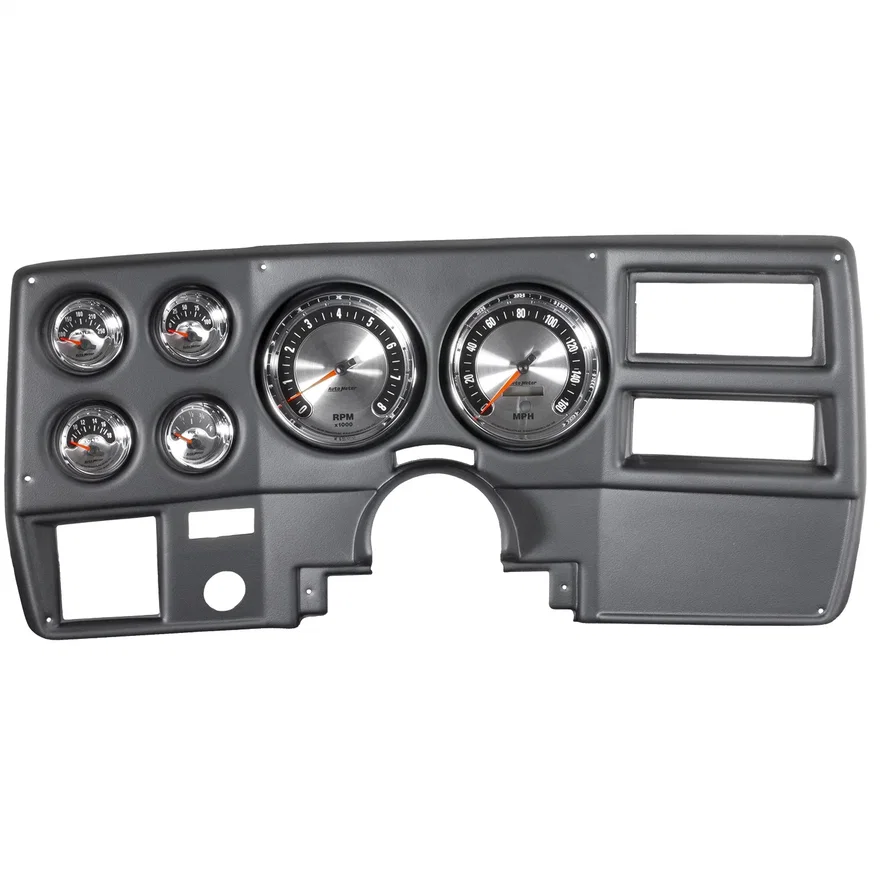 AutoMeter 7027, DIRECT FIT DASH KIT; CHEVY TRUCK/SUBURBAN 73-83; TACH/MPH/FUEL/OILP/WTMP/VOLT; A