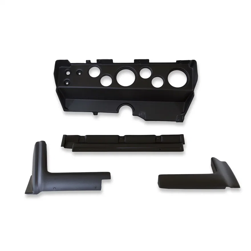AutoMeter 7029-CH, DIRECT FIT DASH KIT; EBODY/CUDA/CHALLENGER 70-74; TACH/MPH/FUEL/OILP/WTMP/VOLT;