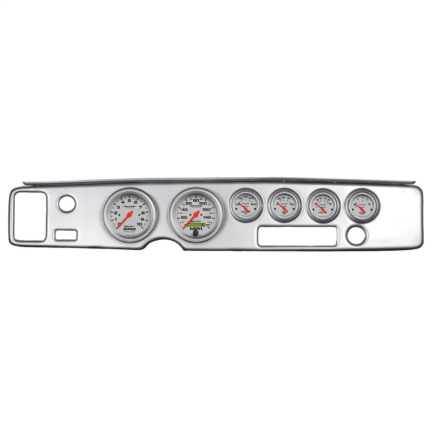 AutoMeter 7028-UL, DIRECT FIT DASH KIT; FIREBIRD 70-81; TACH/MPH/FUEL/OILP/WTMP/VOLT; ULTRA-LITE