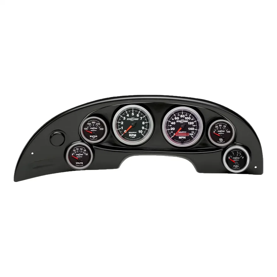 AutoMeter 10008-12, DIRECT FIT DASH KIT; (3 3/8in. X2; 2 1/16in. X4); FORD MUSTANG 94-04; SPORT-COMP
