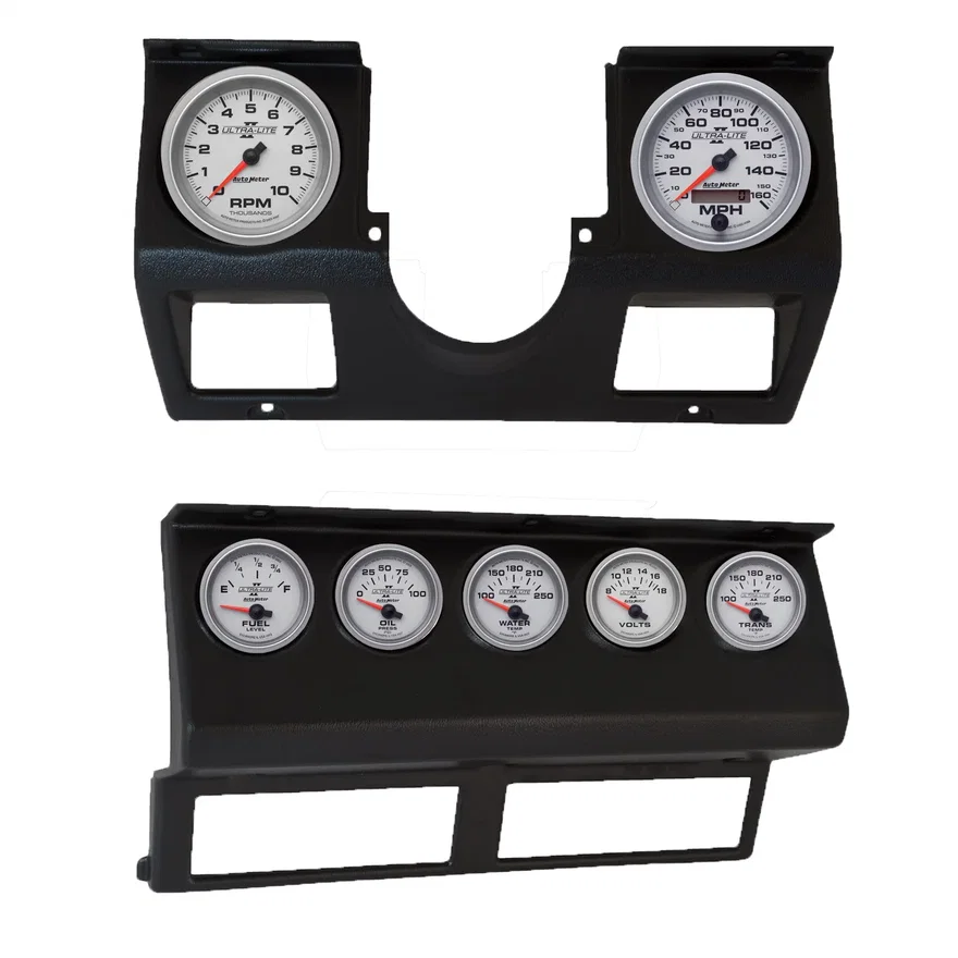AutoMeter 7040-14, DIRECT FIT DASH KIT; WRANGLER (YJ) 87-96; TACH/MPH/FUEL/OILP/WTMP/VOLT/TRANS; UL