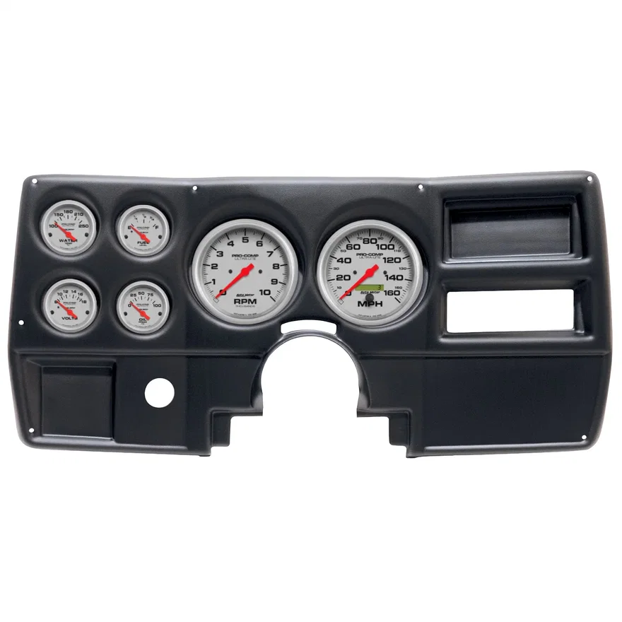 AutoMeter 2922-13, DIRECT FIT DASH KIT; (5in. X2; 2 1/16in. X4); CHEVY/GMC TRUCK NO VENT 84-87; ULT