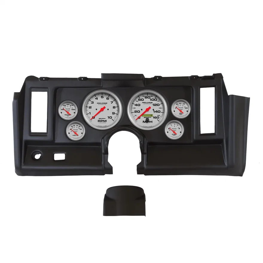 AutoMeter 7021-UL, DIRECT FIT DASH KIT; CAMARO 69; TACH/MPH/FUEL/OILP/WTMP/VOLT; ULTRA-LITE