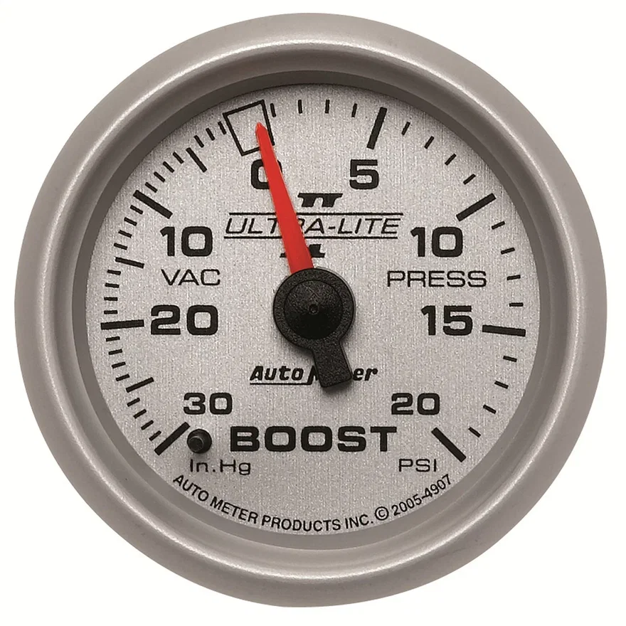 AutoMeter 4907, GAUGE; VAC/BOOST; 2 1/16in.; 30INHG-20PSI; MECHANICAL; ULTRA-LITE II