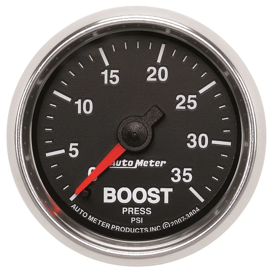 AutoMeter 3804, GAUGE; BOOST; 2 1/16in.; 35PSI; MECHANICAL; GS