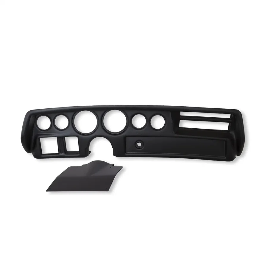 AutoMeter 7026-CH, DIRECT FIT DASH KIT; CHEVELLE/ELCAMINO/MALIBU 70-72; RPM/MPH/FUEL/OILP/WTMP/BAT; for Chevrolet