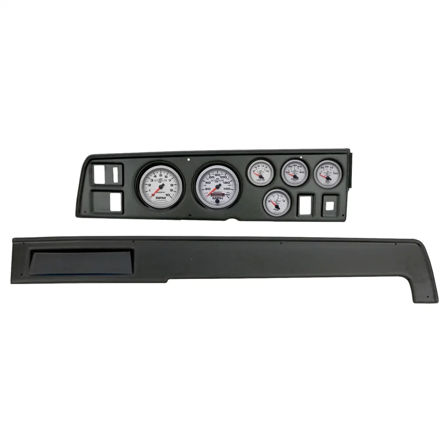 AutoMeter 2907-14, DIRECT FIT DASH KIT; (3 3/8in. X2; 2 1/16in. X4); DODGE CHARGER 68-70; ULTRA-LIT