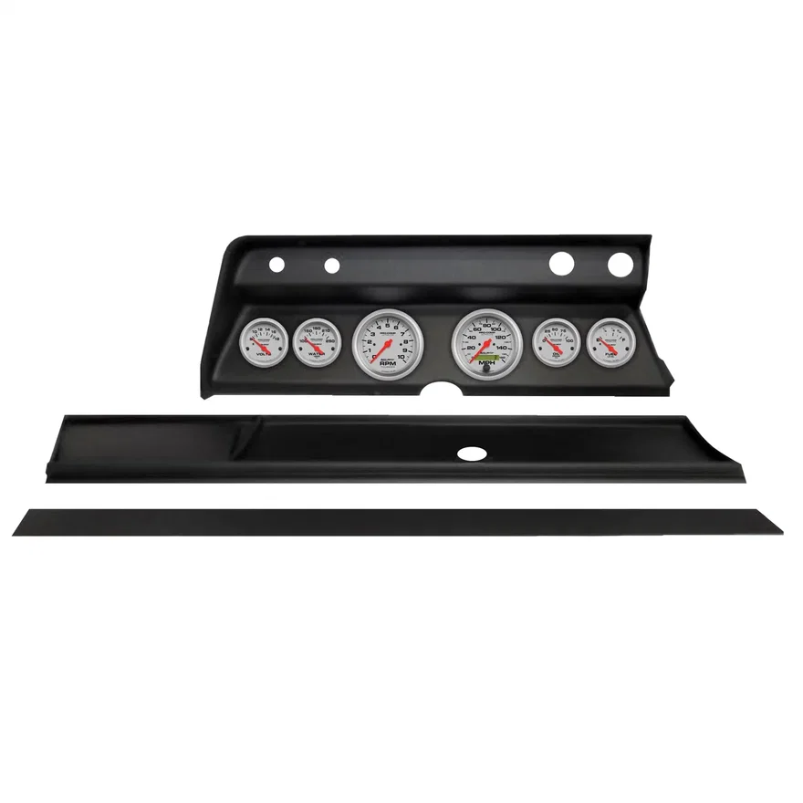 AutoMeter 2931-13, DIRECT FIT DASH KIT; (3 3/8in. X2; 2 1/16in. X4); CHEVY CHEVELLE 66; ULTRA-LITE
