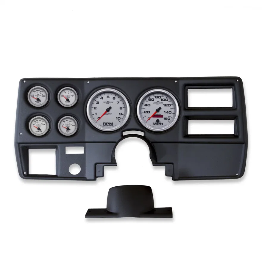 AutoMeter 2137-14, DIRECT FIT DASH KIT; CHEVY TRUCK/SUBURBAN 73-83; TACH/MPH/FUEL/OILP/WTMP/VOLT; U