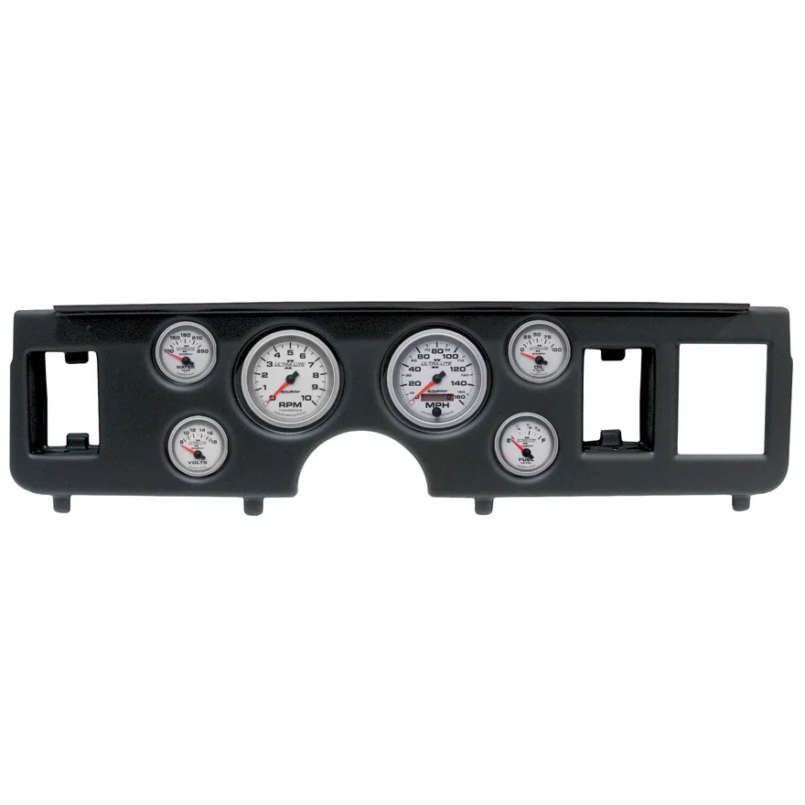 AutoMeter 2917-14, DIRECT FIT DASH KIT; (3 3/8in. X2; 2 1/16in. X4); FORD MUSTANG 79-86; ULTRA-LITE