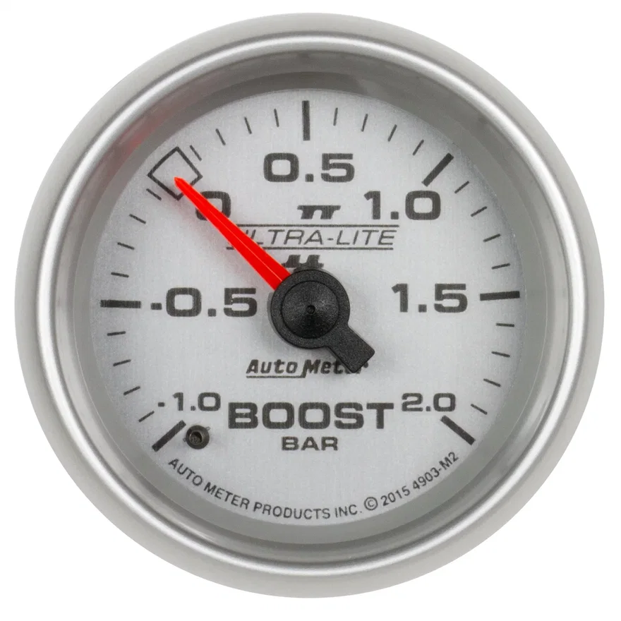 AutoMeter 4903-M2, GAUGE; VAC/BOOST; 2 1/16in.;-1-+2 BAR; MECHANICAL; ULTRA-LITE II
