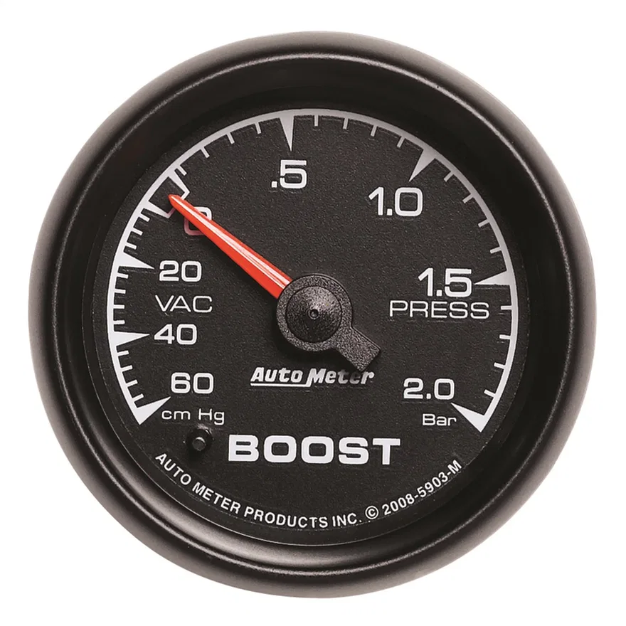 AutoMeter 5903-M, GAUGE; VAC/BOOST; 2 1/16in.; 60CMHG-2.0BAR; MECHANICAL; ES