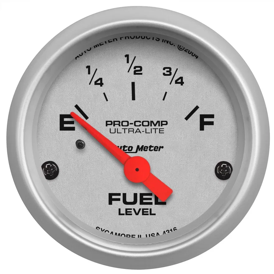 AutoMeter 4316, GAUGE; FUEL LEVEL; 2 1/16in.; 240OE TO 33OF; ELEC; ULTRA-LITE