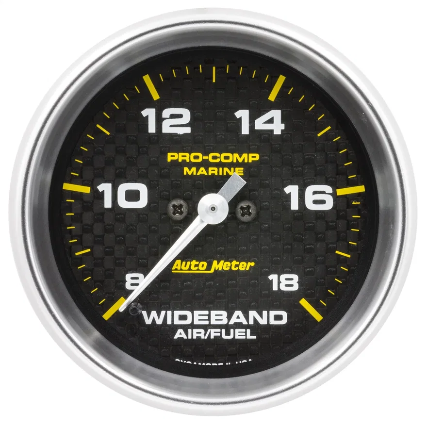 AutoMeter 200870-40, GAUGE; AIR/FUEL RATIO-WIDEBAND; ANALOG; 2 5/8in.; 8:1-18:1; STPR MTR; MARINE CF