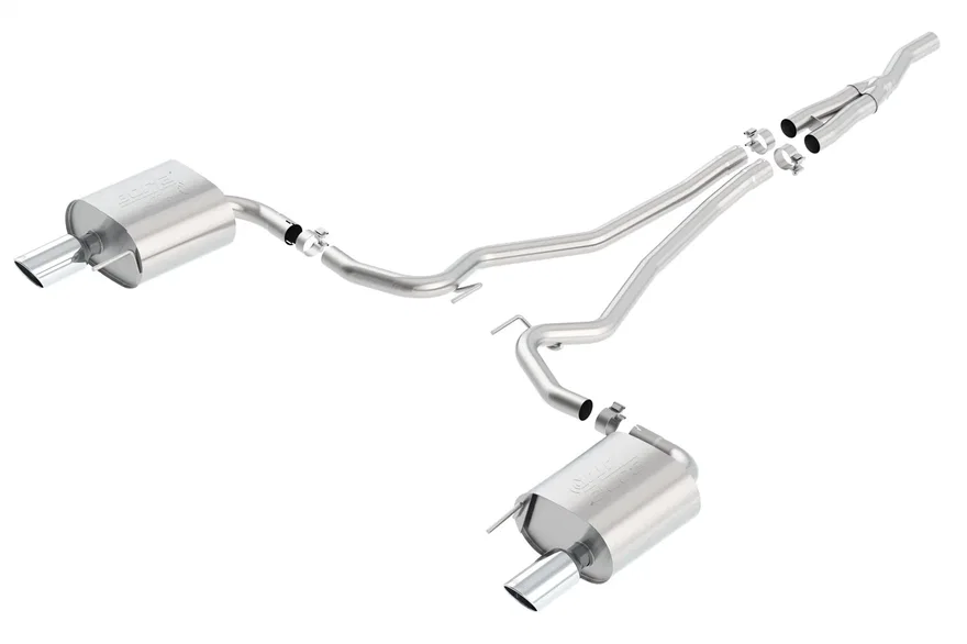 Cat-Back Exhaust System ATAK 2.3L EcoBoost/ 3.7L V6 for 2015-2023 Ford Mustang
