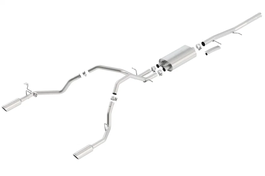 Cat-Back Exhaust System S-Type for 2009-2013 Chevrolet Silverado 1500 and GMC Sierra 1500