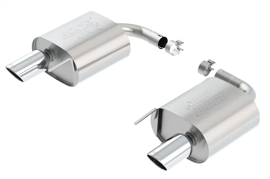 Axle-Back Exhaust System ATAK 2.3L EcoBoost/ 3.7L V6 for 2015-2023 Ford Mustang