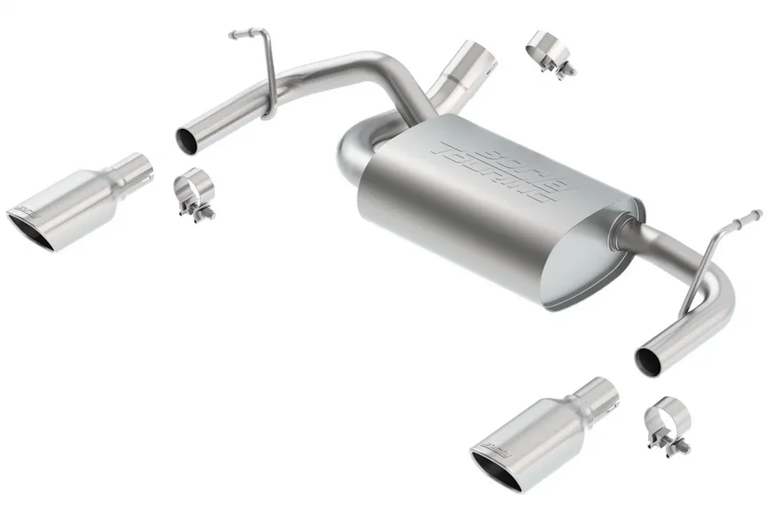 Axle-Back Exhaust System Touring JK/ JKU for 2012-2018 Jeep Wrangler and Wrangler JK