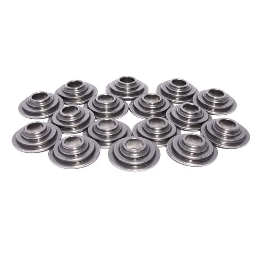 COMP Cams 1717-16, 7 Tool Steel Retainer Set of 16, 8mm Valve w/ 26925 Springs