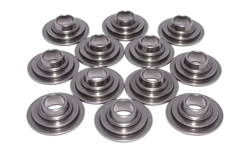 COMP Cams 1731-12, 10 Degree Tool Steel Retainer Set of 16 All Valves w/ 1.500"-1.550" O.D. Springs