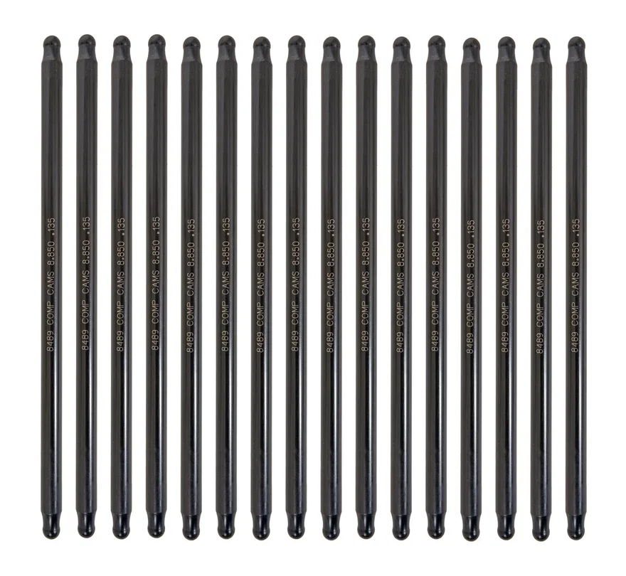 COMP Cams 8491-16, Hi-Tech One-Piece 8.950" Long, .135" Wall, 3/8" Diameter Pushrod Set