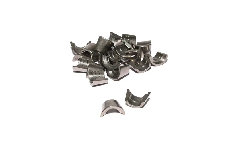 COMP Cams 637-12, Titanium Set of 12 - 10 Degree, 5/16", Single Groove Locks w/ Lash Cap Recess