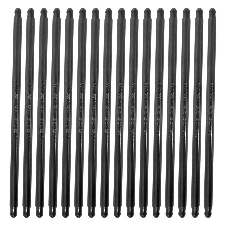 COMP Cams 8493-16, Hi-Tech One-Piece 9.050" Long, .135" Wall, 3/8" Diameter Pushrod Set