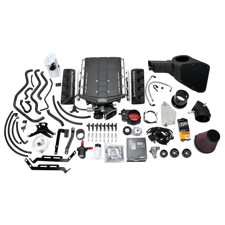 Edelbrock 15839, Supercharger Kit #15839 for 2015-17 Ford Mustang Modular Nose 5.0L V8, Stage 2